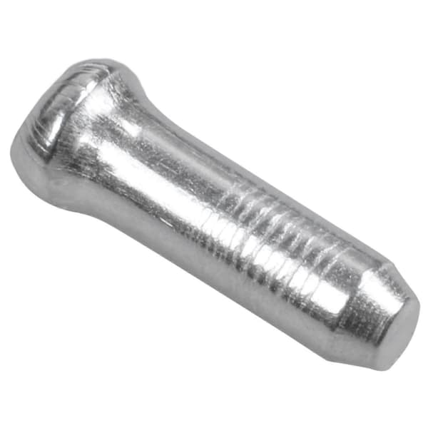100x Cykel Växel Broms Vajer Ändhylsor Silver