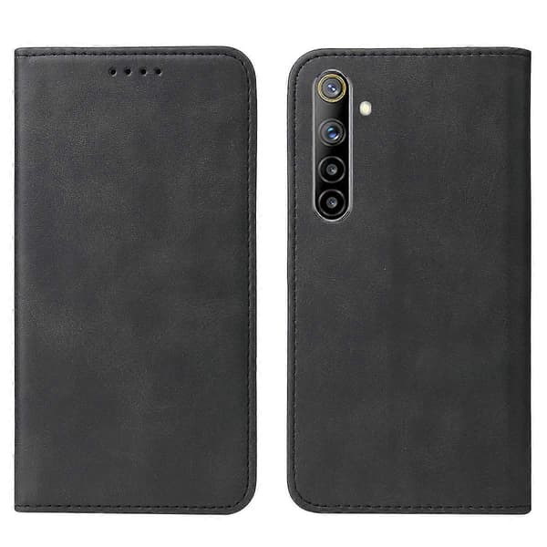Magnetisk lukking skinndeksel til Realme 6i India