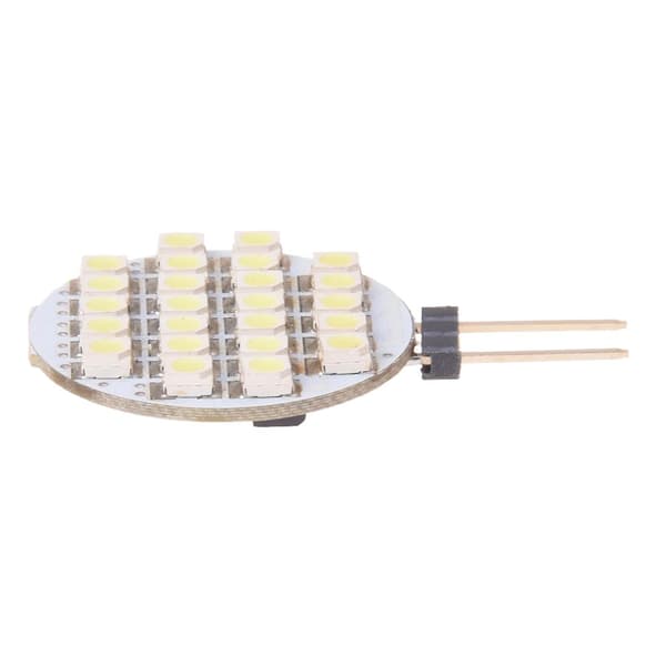 24 SMD LED Spotlys G4 Ekte Hvit DC 12V
