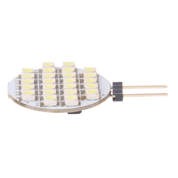 24 SMD LED Spotlys Pære G4 Ægte Hvid DC 12V