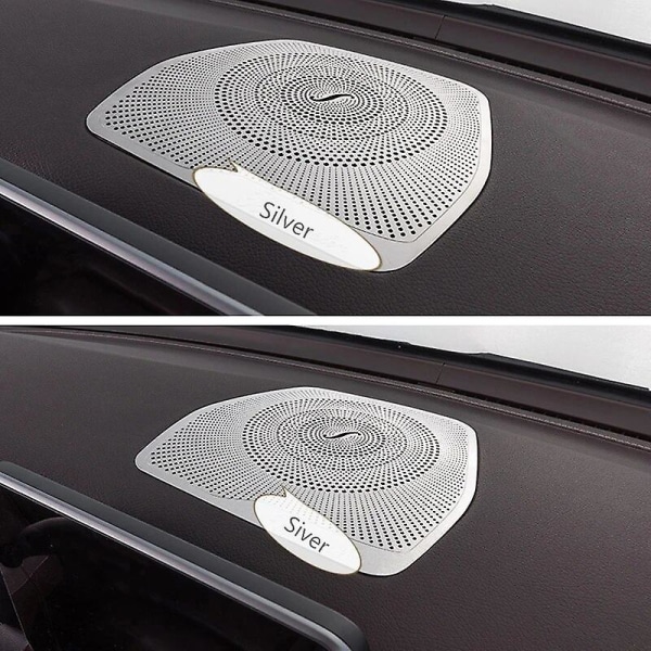 Ljudhögtalare för bilstyling för Mercedes Benz W205 X253 GLC C Class Dashboard Högtalarskydd Cover Trim Biltillbehör LHD~1375