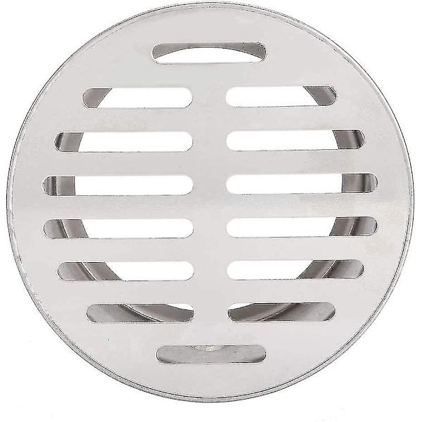 Gulvrist i rustfritt stål, anti-tilstopping, gulvristdeksel, gulvristfilter for utendørs bruk (110 flat munn)