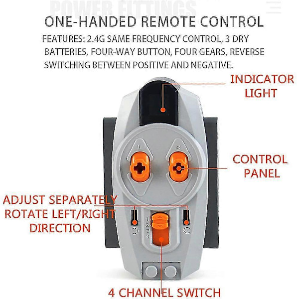 IR-fjärrkontroll 8885-IR Controll 8885 IR-fjärrkontroll 8885 för Power Functions Servomotor