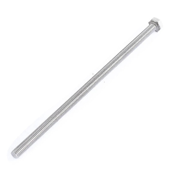 M6 X 150mm Fullt Gjenget Skruebolt i Rustfritt Stål med Sekskanthode, 4 stk