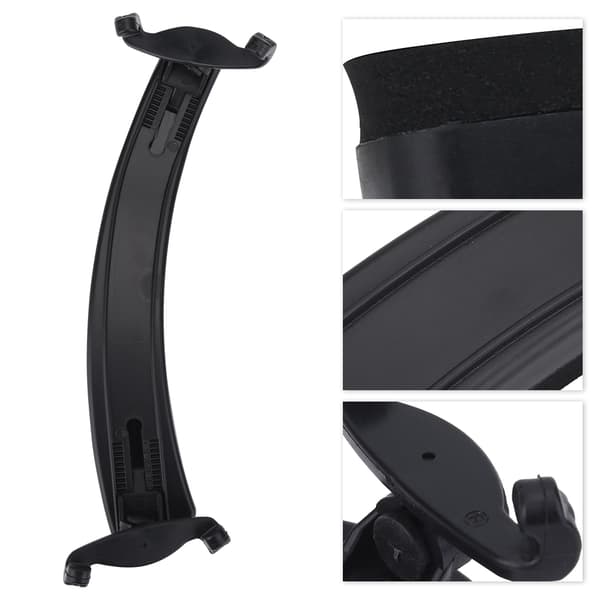 Adjustable Violin Shoulder Rest with Rubber Pad for 3/4 4/4 Size Violin Instrument Accessories