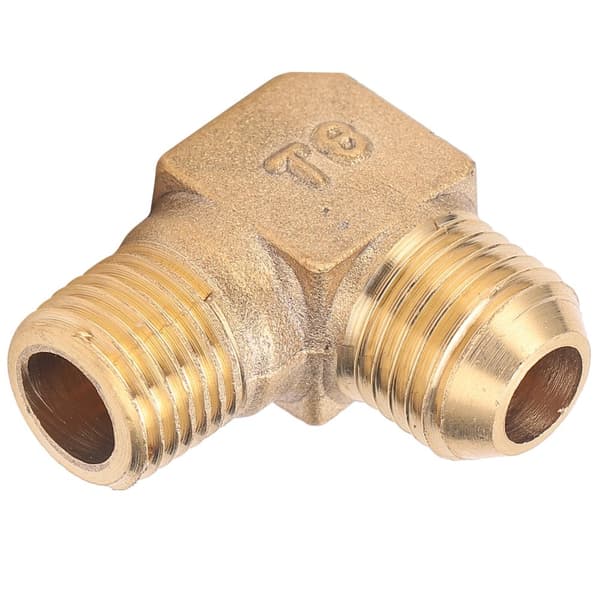 Brass Adapter for Air Compressor - 90° Threaded Connection, 13 x 14 mm