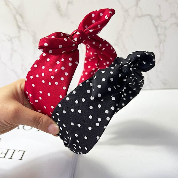 Liten Kaninöron-Hårband - 1 styck, One Size Fits All, Tygmaterial, Svart
