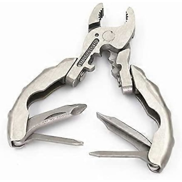 Mini Multiværktøj 9 I 1 Multitool Nøglering Skruetrækker Lommeværktøj