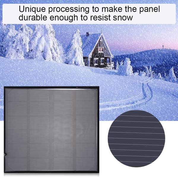 6V 2W Mini Bærbar Polykrystallinsk Solpanel Smart Strøm til Batterioplader Udendørs