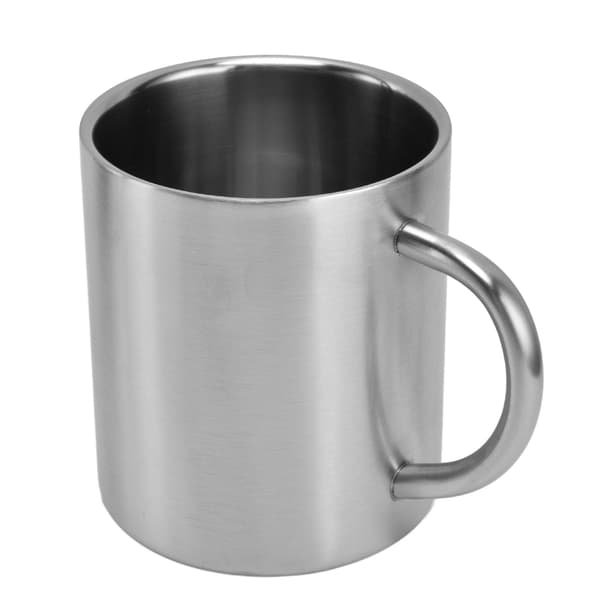 Dobbeltveggede kaffekrus i rustfritt stål tekopper for camping reise utendørs kontor 410ml