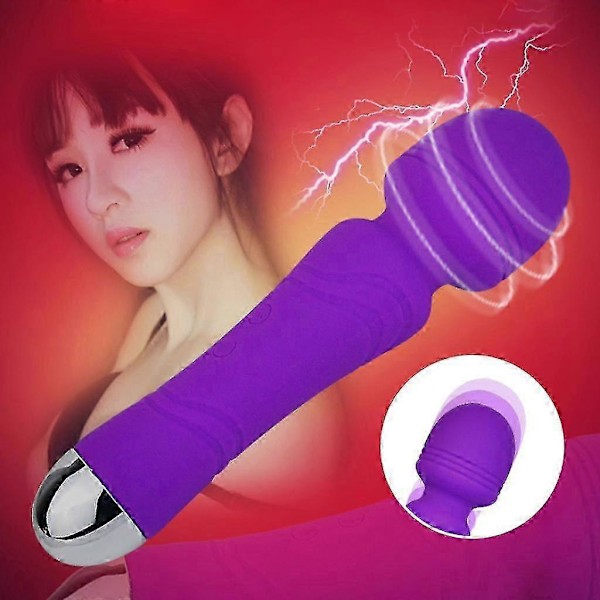 Vanntett Vibrator for Kvinner - Mest Kraftfulle 10-Frekvens USB Vibrator