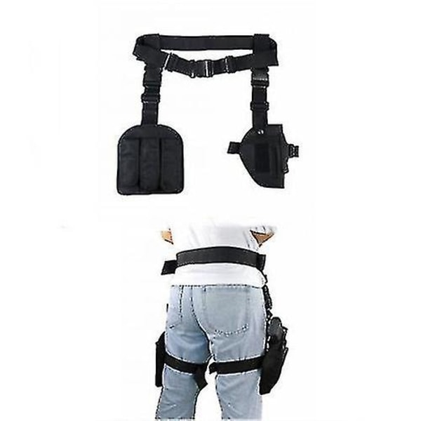 Tactical Pistol Drop Leg Thigh Holster Mag Pouch And Belt Gun Holster