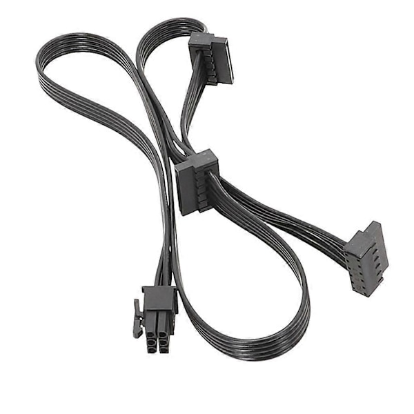 6-Pin Hane till SATAX3 Strömförsörjningssplitterkabel för Corsair RM RMX Modulars