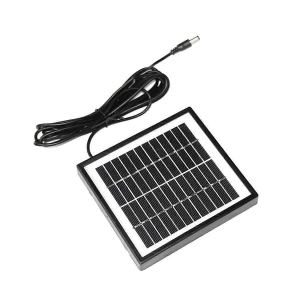 12V 2W Solpanel Solcell Trädgårdslampa Panel DIY Delar DC Port Solpanel Batterimodul för Batteri