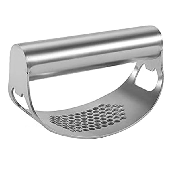 Garlic Press Rocker, 304 Stainless Steel Garlic Mincer Crusher Professional Kitchen Gadgets Garlic