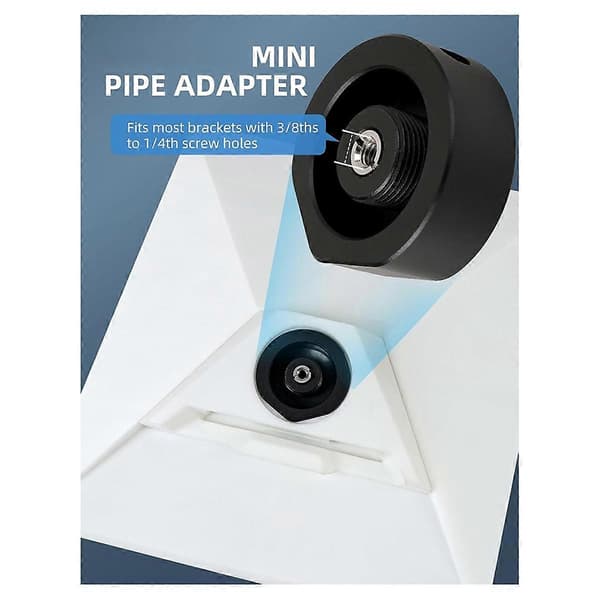 Mini Tripod -sovitin - 1/4 tuuman -20 ja 3/8 tuuman -16 kierteitetty kiinnityssovitin