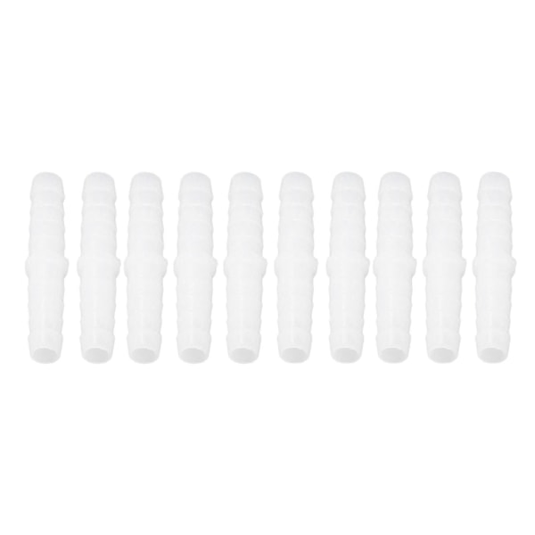 10 kpl Muovinen Letkuliitin Suora Yhtäläinen Piikkiliitin Jatkoskappale Yhdistäjäadapteri 6-6mm