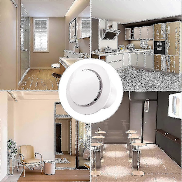 100mm Luftutdragare 130m/h 20w, Med Backventil Hög Luftflöde Avluftfläkt, Energieeffektiv, För Badrum, Kök, Toaletter, Växthus, Tält