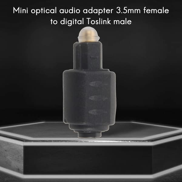 Mini Optisk Lydadapter 3,5 mm Hunstik Til Digital Toslink Hanstik til Forstærker