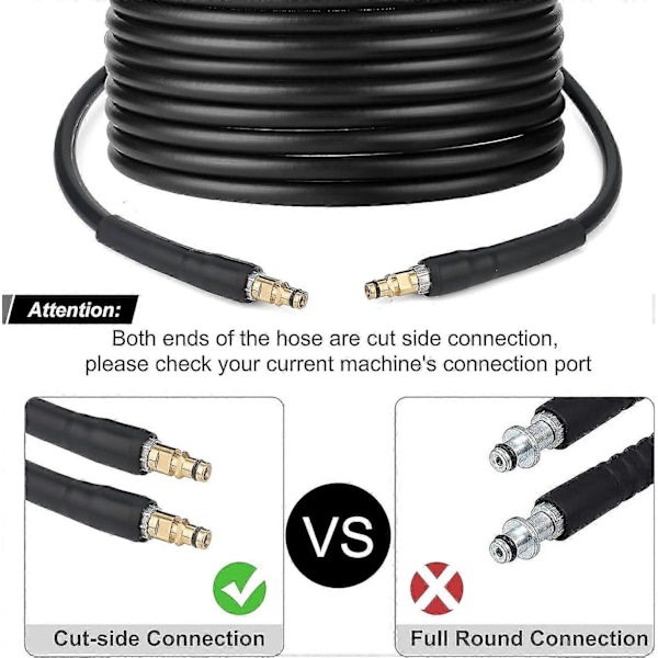 10m Painepesurin Vaihtoletku Karcher K-Sarjan Painepesureille K2 K3 K4 K5 K6 K7 Click Plug Pikaliittimellä (10)