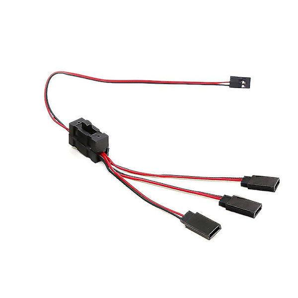 1 kpl RC Servo-jatkekaapeli 1-3 Y-johdin LED-valon ohjaukseen Virtakytkin JR Futaba RC-mallille