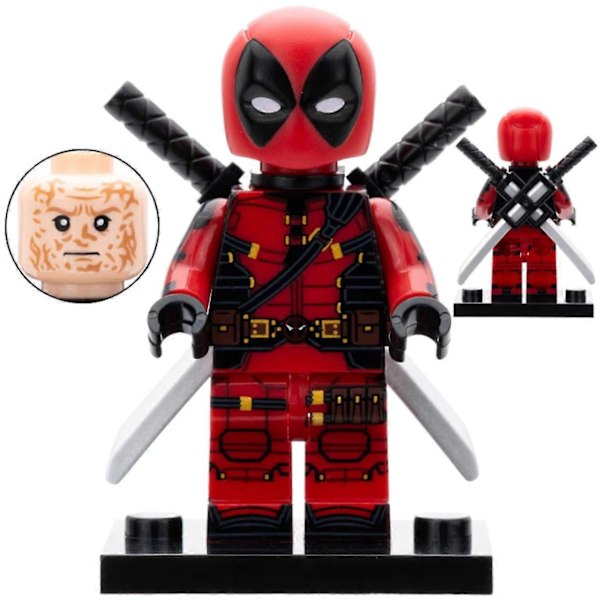 Deadpool X Wolverine Multiverse -variaatioiden minifiguurisetti 1 aseiden lisävarusteilla