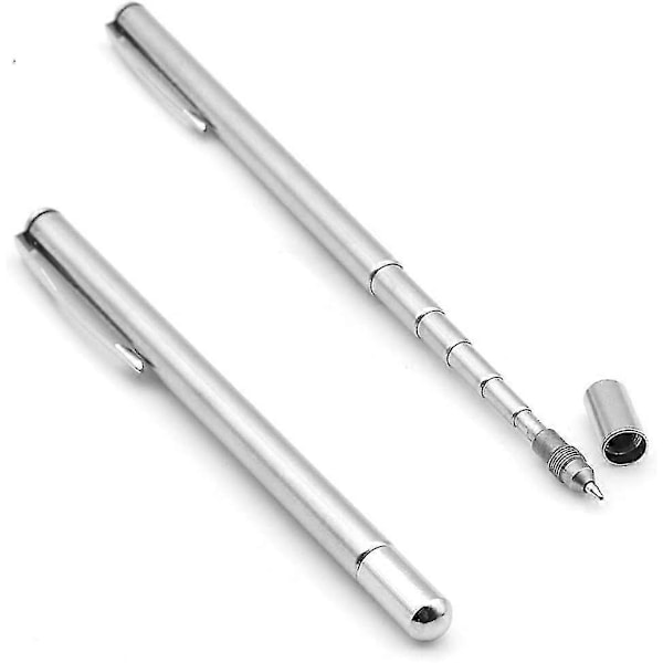 Pocket Pointer Presentasjon Pointer 2 I 1 Kulepenn Pointer For Optometri Rustfritt Stål Uttrekkbar Teleskopisk Pointer For Lærer P