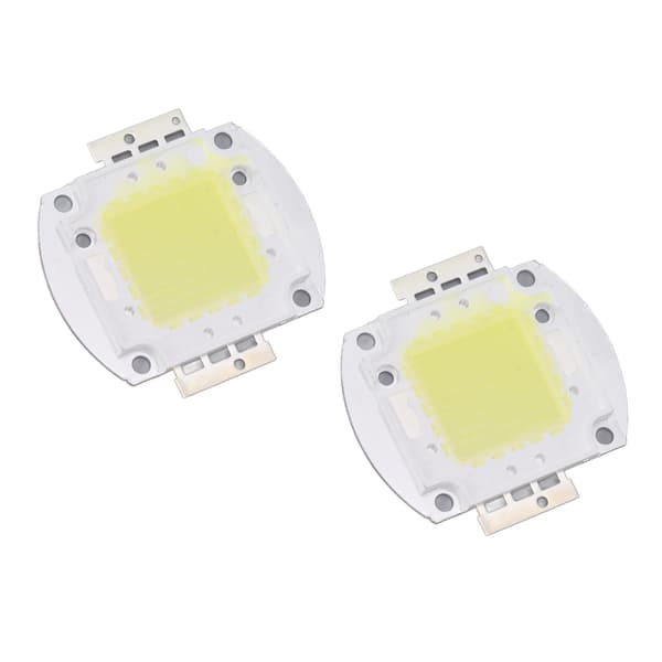 2-pack runda 100W högeffekts LED-chip, 9600LM 6000K vit, för hemstudio utställning matstrålkastare