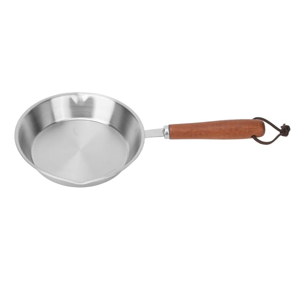 Non-stick stegepande i rustfrit stål til æg, til hjem og restaurant, kompatibel med induktionskomfur, 4,7 tommer