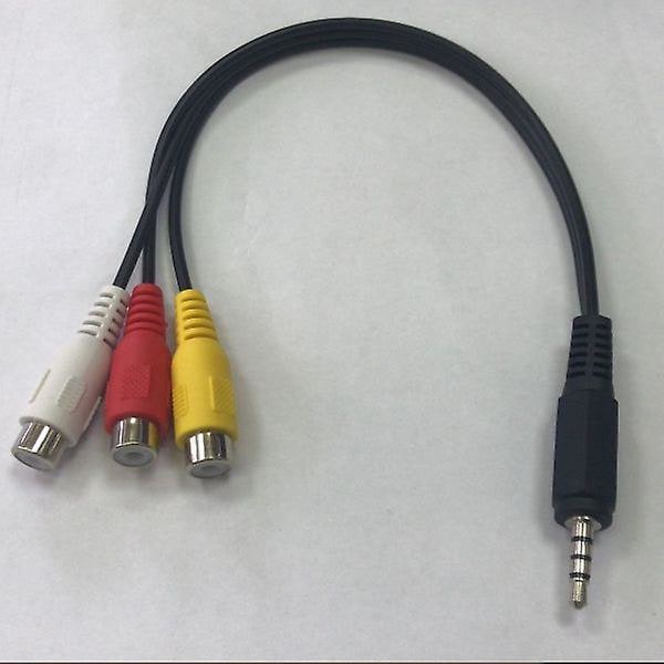 2,5 mm Mini AV -uros 3RCA -naaras M/F Audio Video -kaapeli Stereoliitäntäsovitinjohto