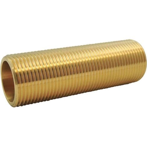 Gjengerør i messing - Ø 3/4'' x Lengde: 100 mm (1 stk)