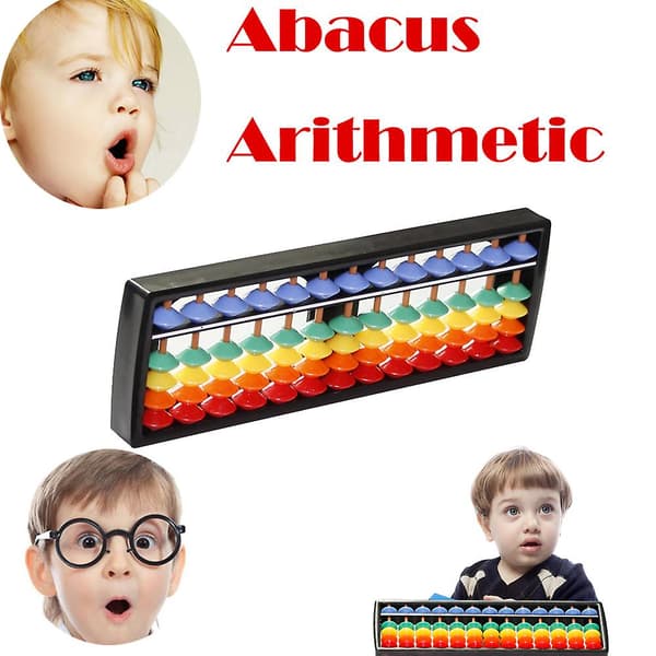 Fargerike Perler Abacus i Plast for Regning Soroban Leker for Barn
