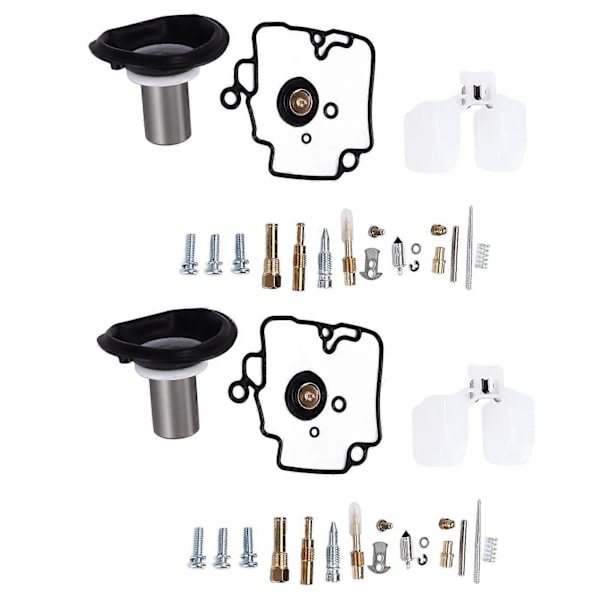 2 Set Motorcykel Förgasare Reparationssats 22mm Universal för GY6 125CC ATV Go Kart Scooters