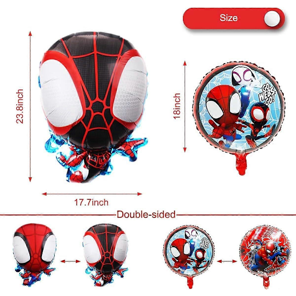 Spidey og hans fantastiske venner folie ballonger, Spidey bursdagsfest ballongdekorasjoner