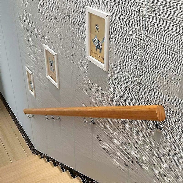 Trätrappa ledstång - 30cm2 fästpunkter