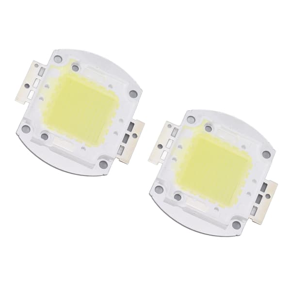 2-pack runda 100W högeffekts LED-chip, 9600LM 6000K vit, för hemstudio utställning matstrålkastare