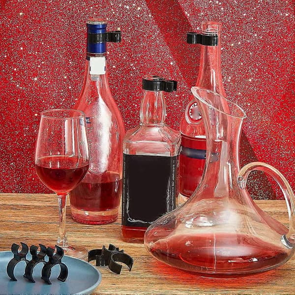 Champagneflaskklämmor Champagneflaska Enkelhållare Säkerhetsklämmor för Ljus (24 Stycken)