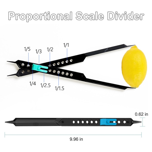 Ritlinjal Proportionell Delare Ritverktyg Noggrann Proportionell Skala