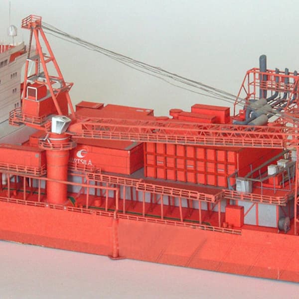 Norsk Skip FPSO Offshore 3D Papirmodellsett
