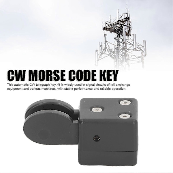 Morse Code Nøgle Dobbelt Paddel Automatisk Telegraf Nøgle Kortbølge Radio CW Nøgle med Magnetisk Base QU?2020
