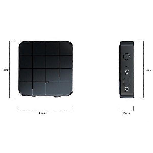 Bluetooth Sender Mottaker 5.0: 2-i-1 Adapter