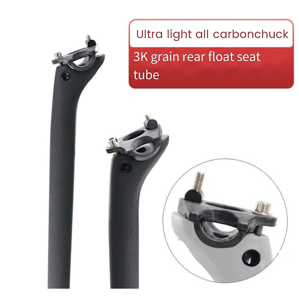 Sadelstolpsklämma för kolfiber-sadelrälsadapter 7x9mm Cykel Sadelstolpsrör Oval / Runda Klipp