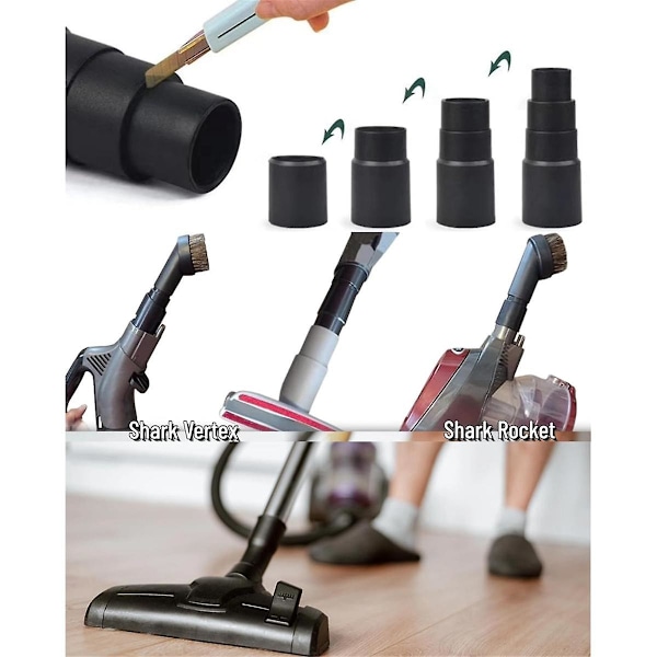 3-pack universal dammsugarslangadapter våt-torr dammsugare omvandlare reduceringsfästen för dammsugare