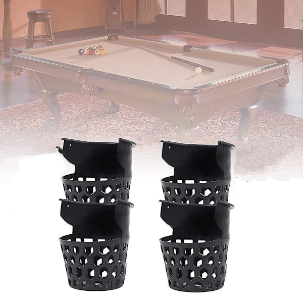 6 st Billiardbordfickor Hållbara Plastnät Ersättningsfickor för Billiardbord, A