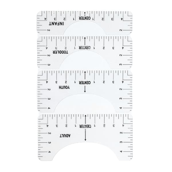 4-pack T-shirt Ruler, Clear Marking Guide, Glossy Corner Plastic, T-shirt Alignment Tool for Home Use