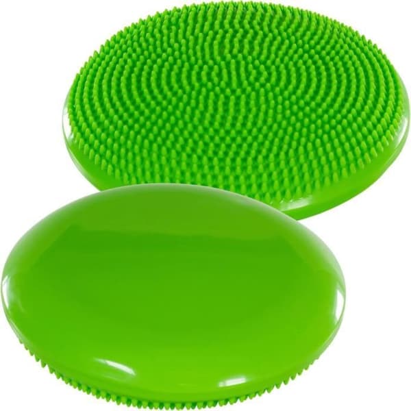 Uppblåsbar balans- och sittdyna - Grön - 33cm