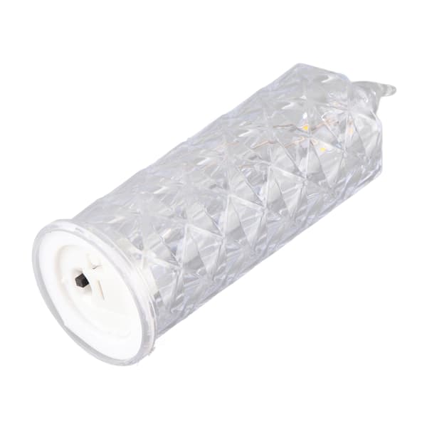 Romantic Flickering LED Night Light for Dorm, Battery Operated Table Lamp (2xAA, No Base)