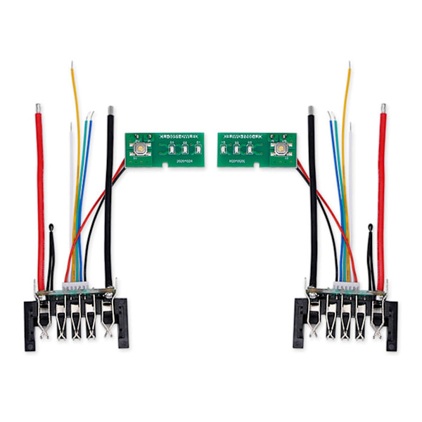 2 stk. DCB200 Li-Ion Batteri PCB Opladningsbeskyttelseskredsløbskort til Dewalt 18V 20V DCB201 DCB203 DCB204