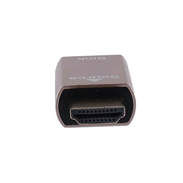 -Kompatibel Låseskærmssignalholder KVM HDMI2.0 Virtuel Adapter EDID DDC Dummy Plug til -Kompatibel