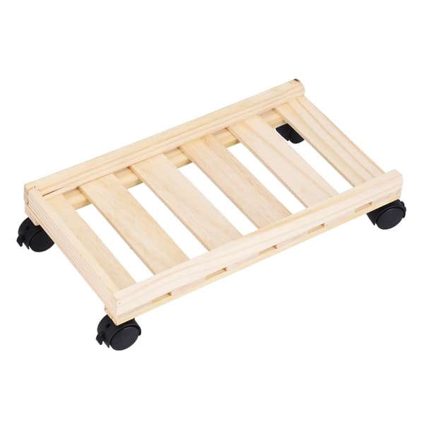 Wooden Mobile Computer Stand for CPU with Good Heat Dissipation Performance for Office and Home